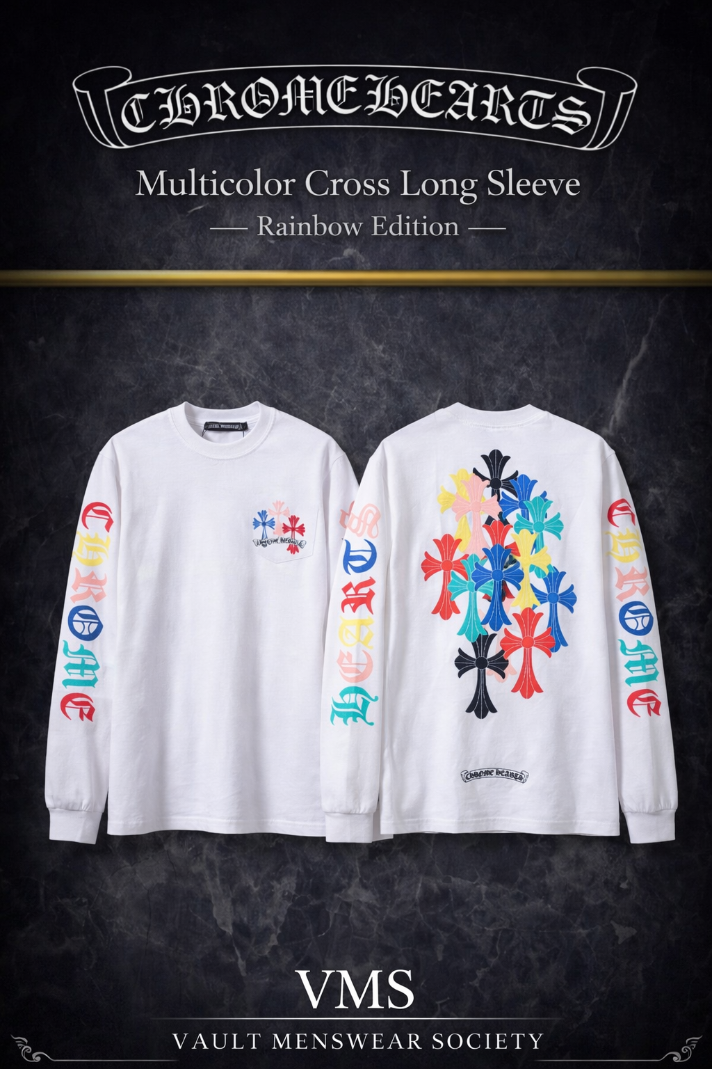 Chrome Hearts Signature Long Sleeve Raglan TEE
