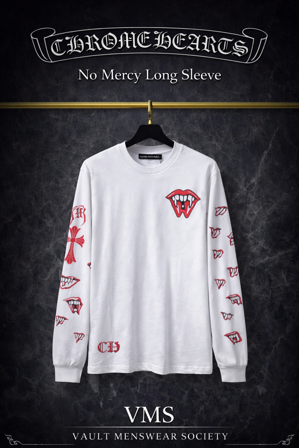 Chrome Hearts Signature Long Sleeve Raglan TEE