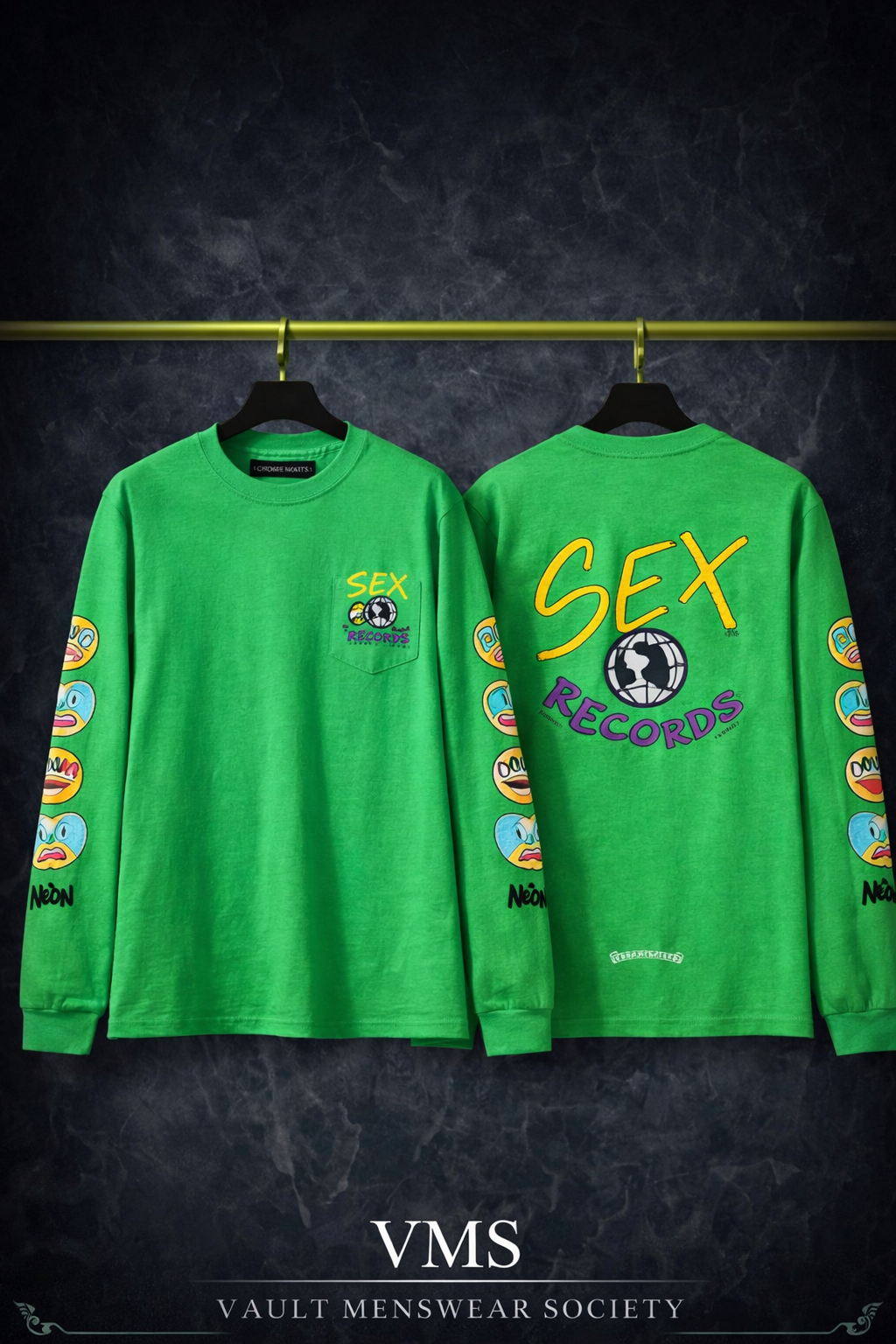 Chrome Hearts Signature Long Sleeve Raglan TEE