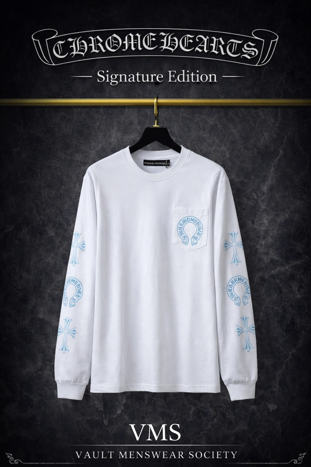 Chrome Hearts Signature Long Sleeve Raglan TEE