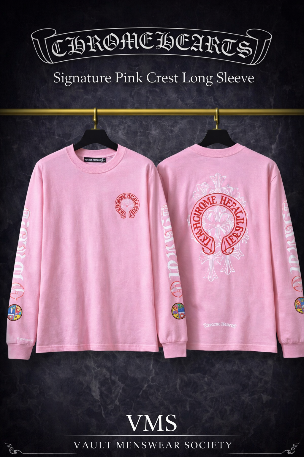 Chrome Hearts Signature Long Sleeve Raglan TEE