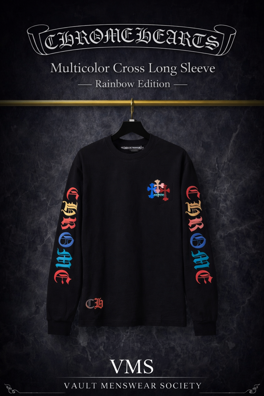 Chrome Hearts Signature Long Sleeve Raglan TEE