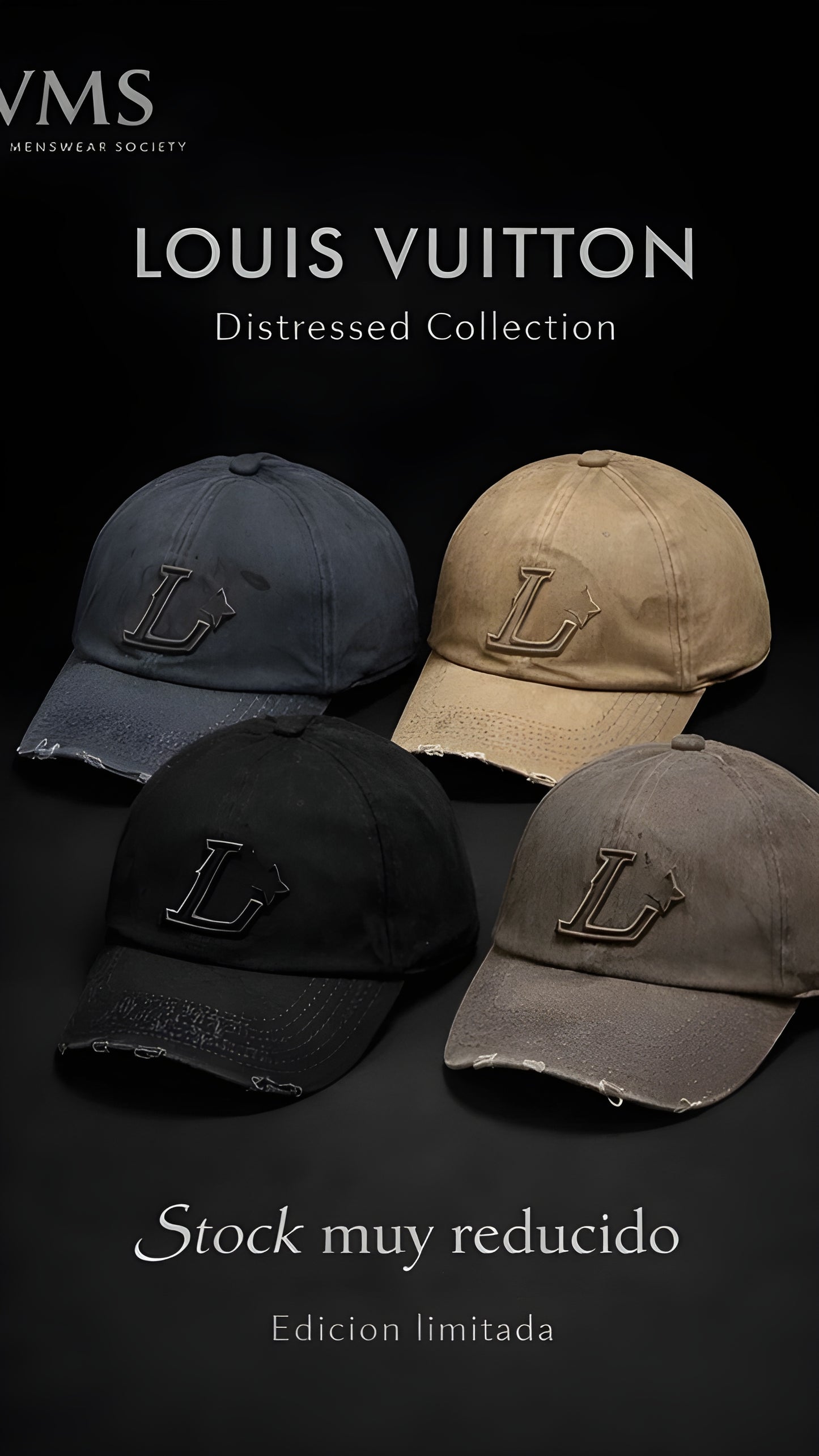 Louis Vuitton Distressed LV Cap
